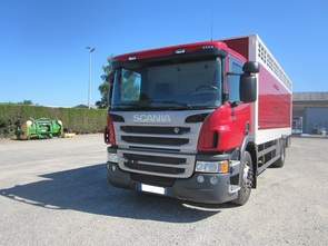 B1P024 -  CARROSSERIE BETAILLERE GUITTON 1 NIVEAU BOVINS SUR CHASSIS CABINE SCANIA - HODIESNE